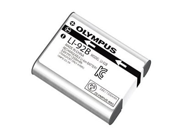 Olympus LI-92B - Battery - Li-Ion - 1350 mAh - for Stylus SH-2, SH-3; Stylus Tough TG-Tracker; Stylus Traveller SH-2; Tough TG-4, TG-5, TG-6