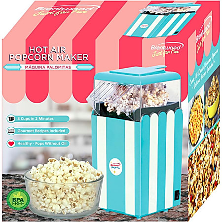 Brentwood Pc-488bl 8-Cup Hot-Air Popcorn Maker