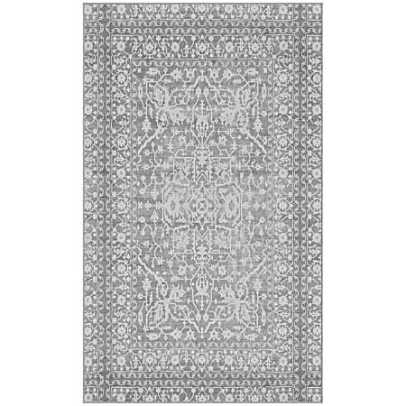 GelPro Nevermove Bella Area Rug, 36" x 60", Gray