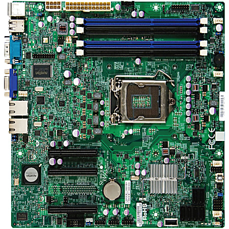 Supermicro X9SCL Server Motherboard - Intel Chipset - Socket H2 LGA-1155 - Micro ATX - 32 GB DDR3 SDRAM Maximum RAM - DDR3-800/PC3-6400, DDR3-1066/PC3-8500, DDR3-1333/PC3-10600 - 4 x Memory Slots - Gigabit Ethernet - 6 x SATA Interfaces