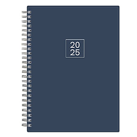 2025 Blue Sky Weekly/Monthly Planning Calendar, 5-7/8” x 8-5/8”, French Navy, January 2025 To December 2025