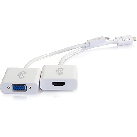 C2G USB-C to HDMI or VGA Audio/Video Adapter