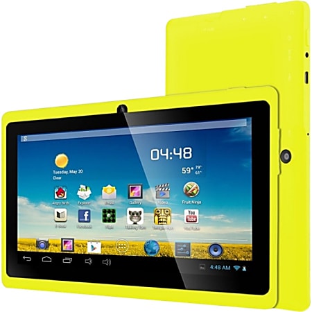 Zeepad 7DRK 4 GB Tablet - 7" - Wireless LAN - Allwinner Cortex A7 A23 Dual-core (2 Core) 1.60 GHz - Yellow
