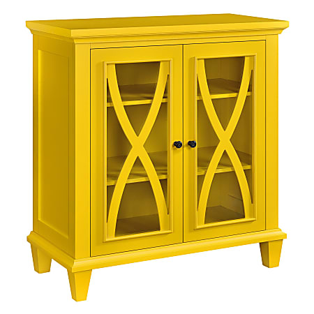 Yellow accent best sale cabinet