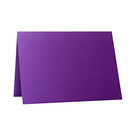 LUX Folded Cards, A1, 3 1/2" x 4 7/8", Purple Power, Pack Of 500