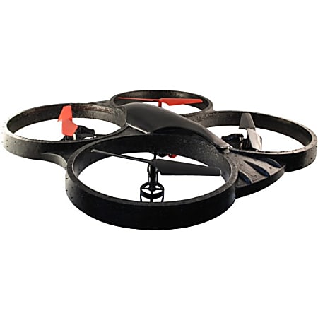 Ematic Quadcopter Drone with HD Camera, 2.4GHz Control, & 6-Axis Gyroscope - 2.40 GHz - Battery Powered - 0.17 Hour Run Time - 260 ft Operating Range - 4 Channel - Indoor, Outdoor