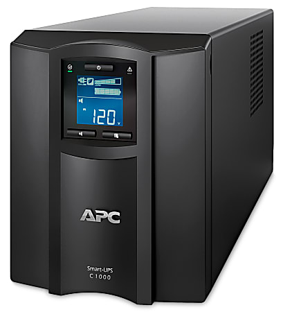 APC® Smart-UPS C 8-Outlet Tower With SmartConnect, 1,000VA/600