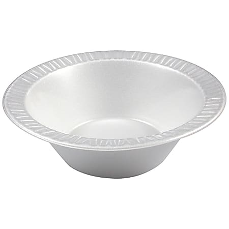 DART 5 oz. White Non-Laminated Disposable Foam Bowls, 125 / Pack