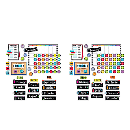 Creative Teaching Press® Bold & Bright Calendar Bulletin Board Set, Set Of 2