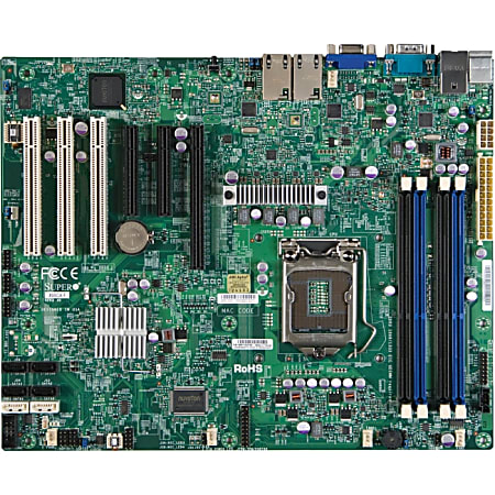Supermicro X9SCA Server Motherboard - Intel C204 Chipset - Socket H2 LGA-1155 - Retail Pack