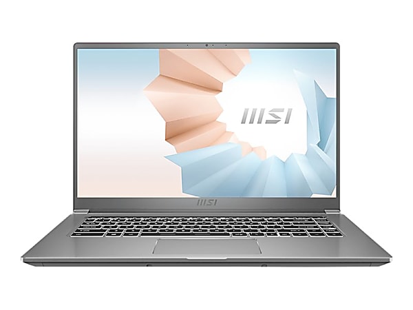 MSI Modern 15 A5M-072 Rugged Laptop, 15.6" Screen, AMD Ryzen 7, 8GB Memory, 512GB Solid State Drive, Carbon Gray, Windows® 10 Home