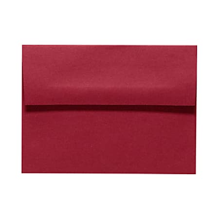 LUX Invitation Envelopes, A9, Peel & Press Closure, Garnet Red, Pack Of 500