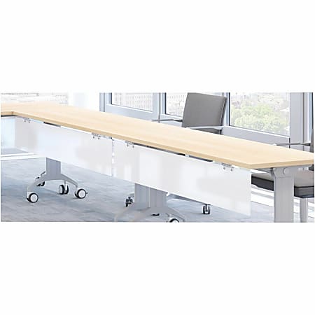 Special-T 47" Tabletop Acrylite Modesty Panel, 47"L x 10"H, Acrylic, Frosted White