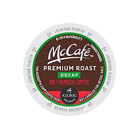 McCafe Single-Serve Coffee K-Cup®, Premium Roast, Decaffeinated, Carton Of 24
