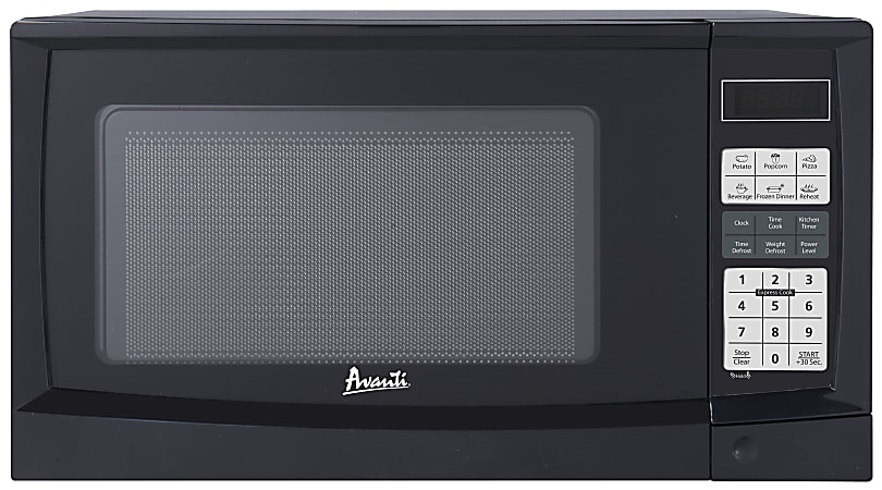 Avanti 0.9 Cu Ft Countertop Microwave, Black