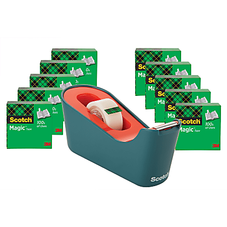 Scotch Magic Tape C18 Dispenser Value Pack - 333.33 yd Length x 0.75 Scotch Magic Tape C18 Dispenser Value Pack - 333.33 yd Length x 0.75
