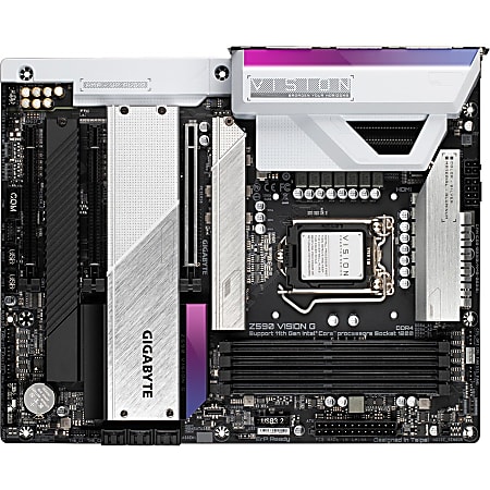 Gigabyte Z590 VISION G Desktop Motherboard - Intel Chipset - Socket LGA-1200 - Intel Optane Memory Ready