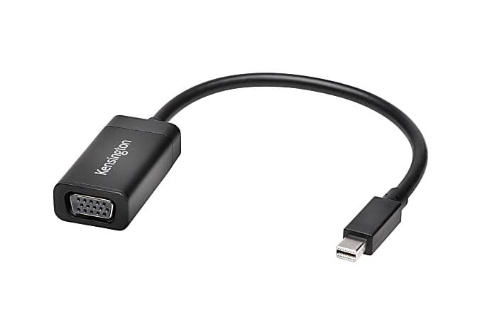 Kensington Mini DisplayPort/VGA Video Adapter - Mini DisplayPort Digital Audio/Video - 15-pin HD-15 VGA