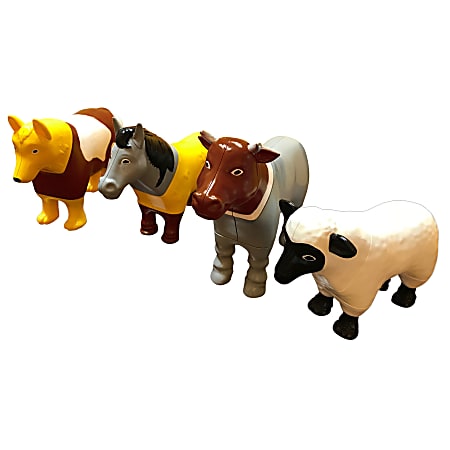 Popular Playthings Magnetic Mix or Match® Farm Animals, Pack Of 4