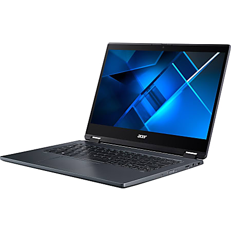Acer P414RN-51 TMP414RN-51-54QW 14" Touchscreen 2 in 1 Notebook - Full HD - 1920 x 1080 - Intel Core i5 i5-1135G7 Quad-core (4 Core) 2.40 GHz - 8 GB RAM - 512 GB SSD - Slate Blue - Windows 10 Home - 13 Hour Battery Run