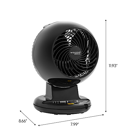 IRIS Woozoo C15T Compact Oscillating Desk Fan 11 1516 H x 8 W x 8