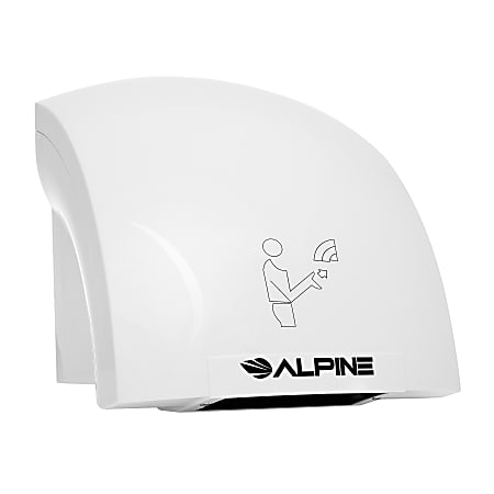 Alpine 110-Volt/120-Volt Hazel Automatic Electric Hand Dryer, White