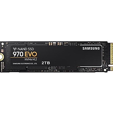 Samsung 970 EVO 2TB Internal Solid State Drive, PCI Express, M.2 2280, MZ-V7E2T0E