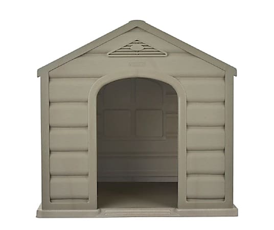 Inval RIMAX Dog House Small Breed TaupeRed Office Depot