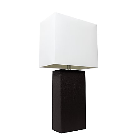 Lalia Home Lexington Table Lamp, 21"H, White/Black