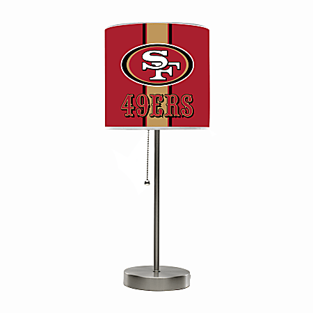 Imperial NFL Table Accent Lamp, 8”W, San Francisco 49ers