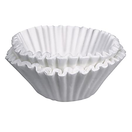 BUNN Flat Bottom Commercial Coffee Filters 12 Cup White Pack Of