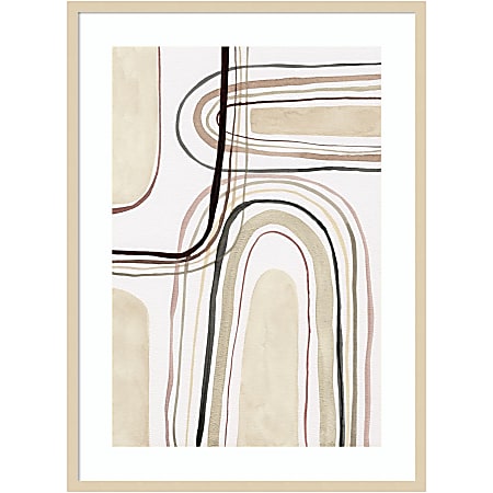 Amanti Art Arounds I by Nikki Galapon Wood Framed Wall Art Print, 41”H x 30"W, Natural