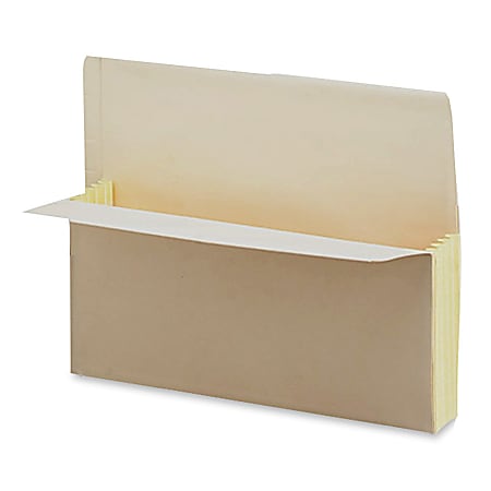 Pendaflex® End-Tab Expanding File Pockets, Letter Size, 3 1/2" Expansion, 30% Recycled, Manila, Box Of 25