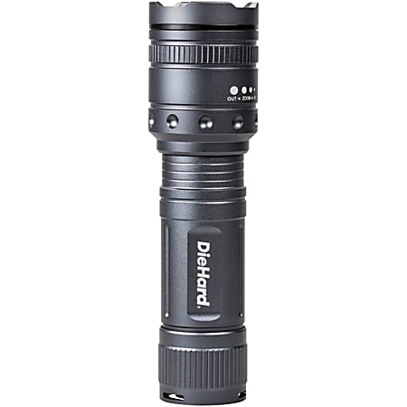 DieHard® 600-Lumen Twist Focus Battery-Powered Flashlight, Black