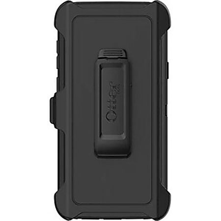 OtterBox Defender Carrying Case Holster Samsung Galaxy S9+ Smartphone - Black - Polycarbonate Shell, Silicone, Synthetic Rubber Cover - Belt Clip