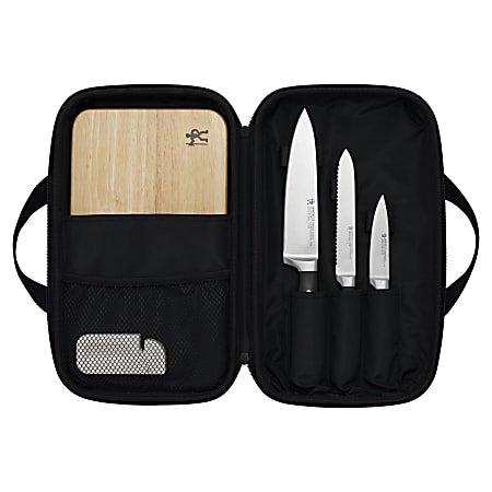 Henckels Forged Accent 6-Piece Travel Knife Set, Black