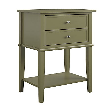 Ameriwood™ Home Franklin Accent Table, 28"H x 22"W x 15-1/2"D, Olive