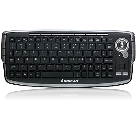 IOGear® GKM681R Wireless Compact Keyboard And Built-In Optical Mouse, Black