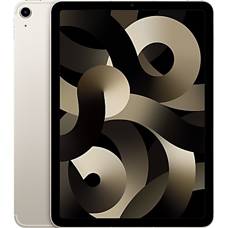 Apple® iPad® Air (5th Generation) Tablet, 10.9" Screen, 8GB RAM, 256GB Storage, iPadOS 15, 5G, Starlight