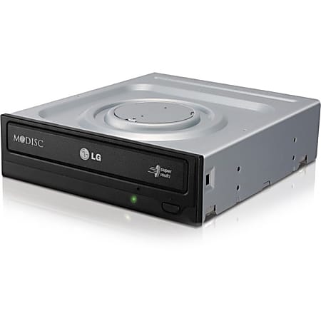 LG GH24NSC0 DVD-Writer - 1 x Retail Pack - Black - DVD-RAM/±R/±RW Support - 48x CD Read/48x CD Write/24x CD Rewrite - 16x DVD Read/24x DVD Write/8x DVD Rewrite - Double-layer Media Supported - SATA - 5.25" - 1/2H