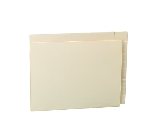 Pendaflex® Reinforced End-Tab Convertible Folders, Letter Size, Manila, Box Of 100