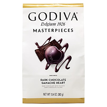 Godiva Masterpieces Dark Chocolate Ganache Hearts