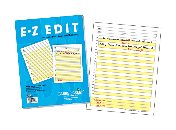 Barker Creek® E-Z Edit Paper Set, Grades 1-College, 50 Sheets