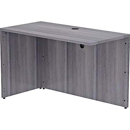 Lorell® Essentials 48"W Desk Return, Weathered Charcoal