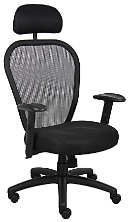Boss Office Products Professional Mesh Task Chair, Black