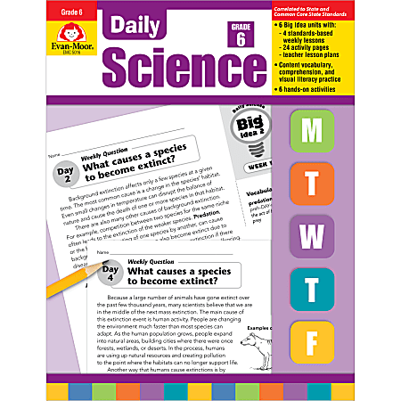 Evan-Moor® Educational Publisher's Daily Science Book, Grades 6-12