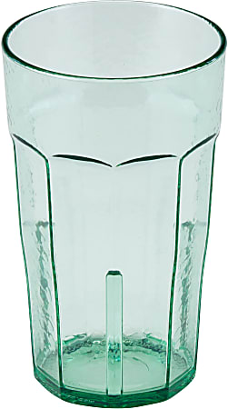 Cambro Laguna Styrene Tumblers, 16 Oz, Spanish Green, Pack Of 36 Tumblers