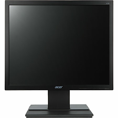 Acer V176L 17" LED LCD Monitor - 5:4 - 5ms - Free 3 year Warranty - 17" Viewable - Twisted Nematic Film (TN Film) - LED Backlight - 1280 x 1024 - 16.7 Million Colors - 250 Nit - 5 ms - VGA