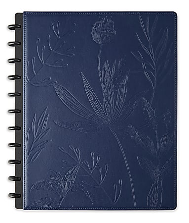 Navy Floral Spiral Journal + Pen