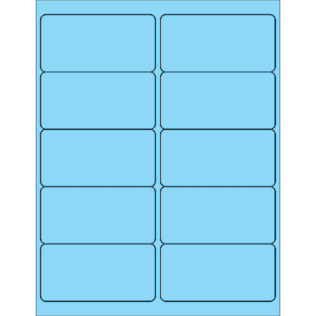 Office Depot® Brand Labels, LL178BE, Rectangle, 4